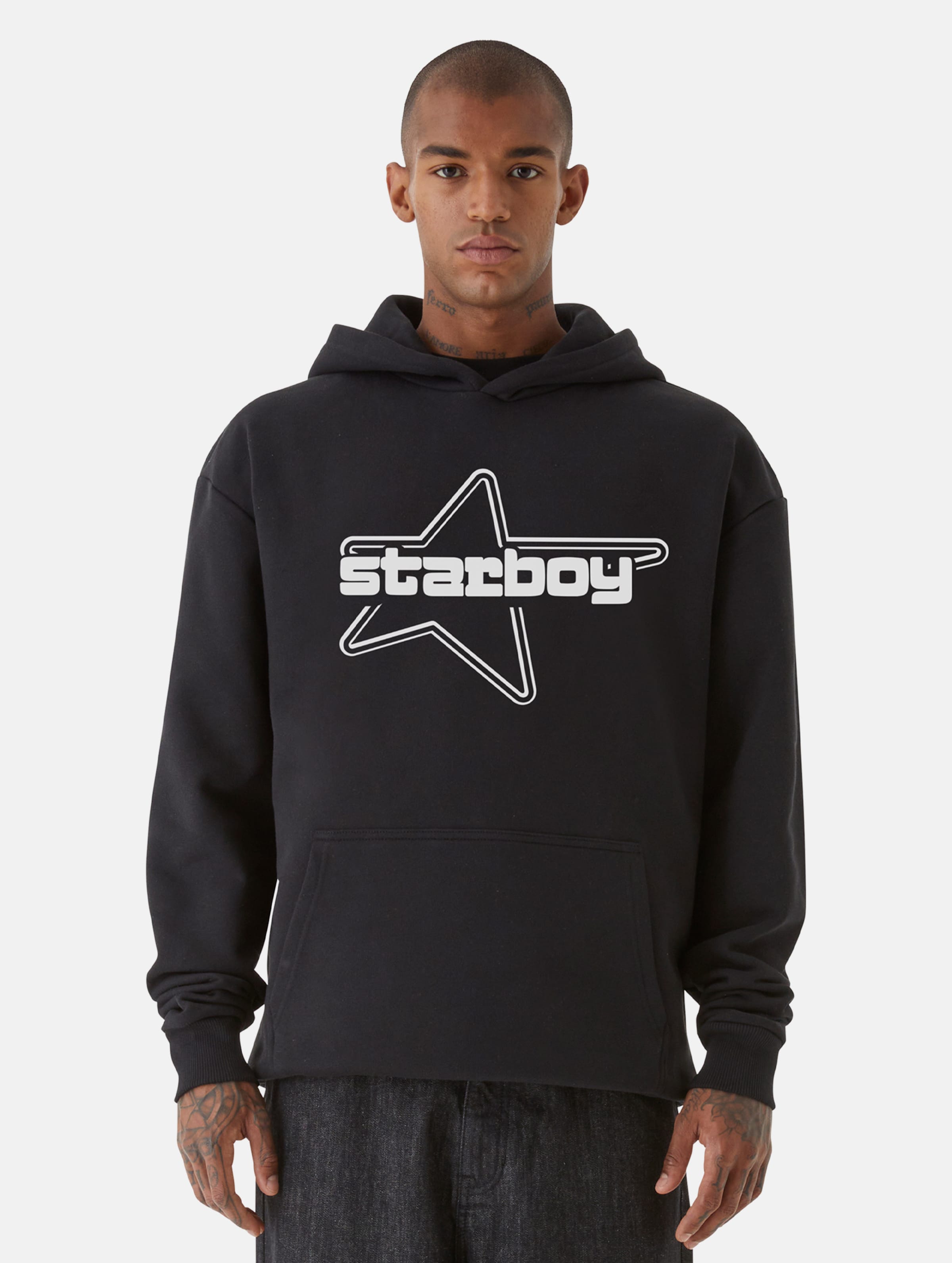 9N1M SENSE Y2K Starboy Hoodies Männer,Unisex op kleur zwart, Maat L