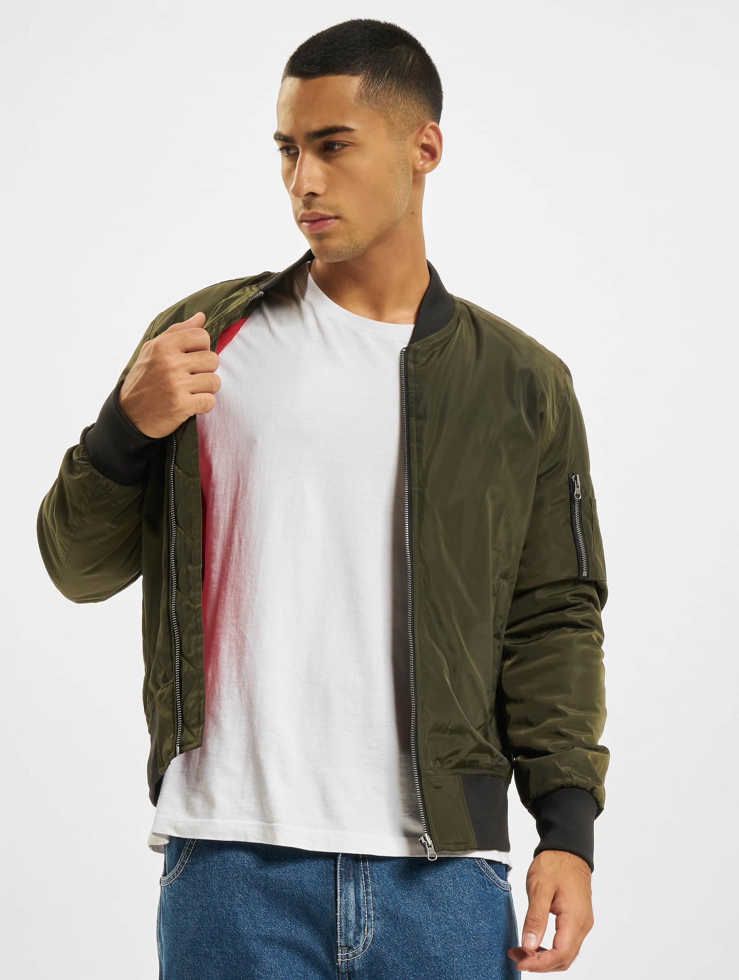 Two tone bomber jacket mens sale