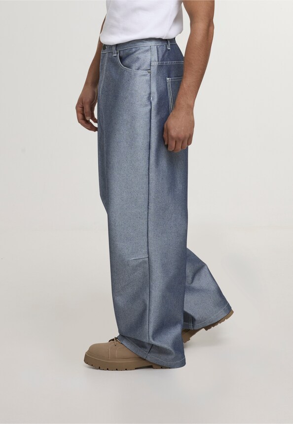 OG Silver Relaxed Baggy Jeans-2