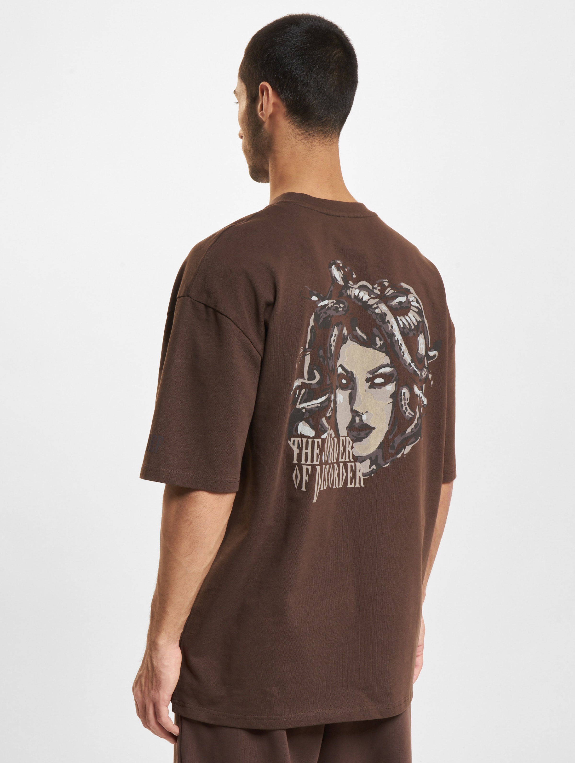 DEF Medusa T-Shirts Männer,Unisex op kleur bruin, Maat M