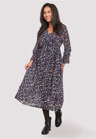 Cloud5ive V-Neck Chiffon Longform Dress