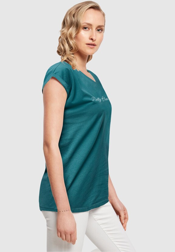 Ladies Pretty Flowers - Extended Shoulder-3