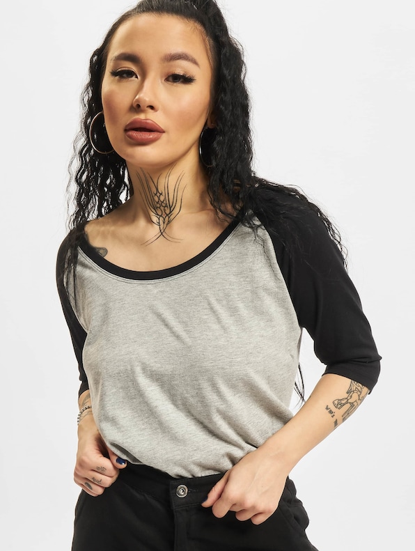 Ladies 3/4 Contrast Raglan-0