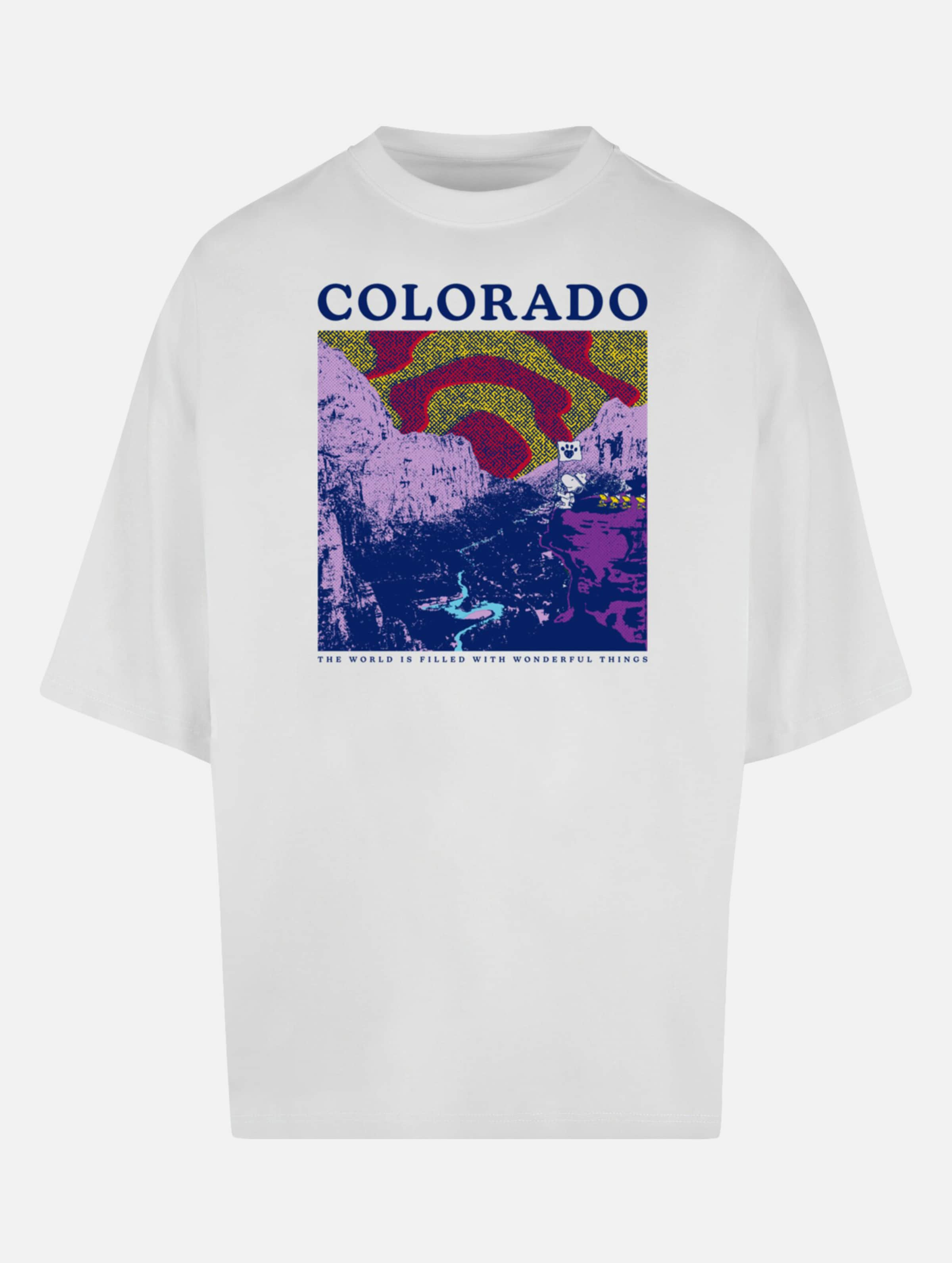 Merchcode Peanuts - Colorado Huge Tee op kleur wit, Maat M