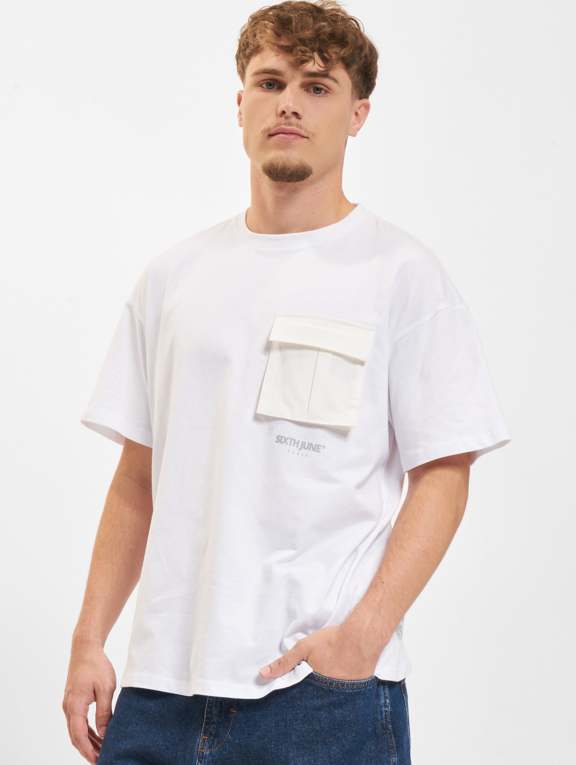 Sixth June Nylon Tech T-Shirt Männer,Unisex op kleur wit, Maat S