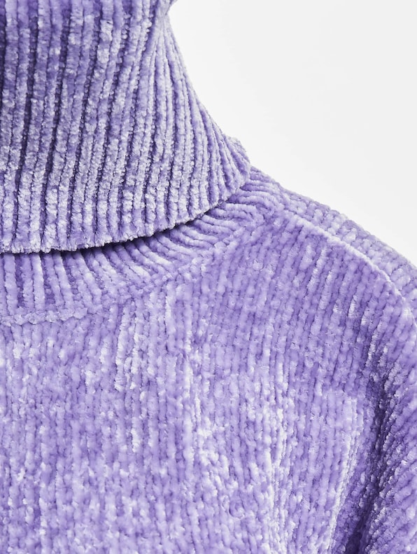 Ladies Short Chenille Turtleneck-3
