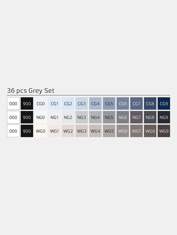 Brush 36pcs Grey-2