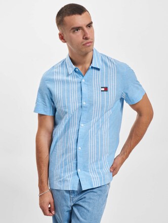 Tommy Jeans Clsc Linen Mini Stripe Kurzarmhemd