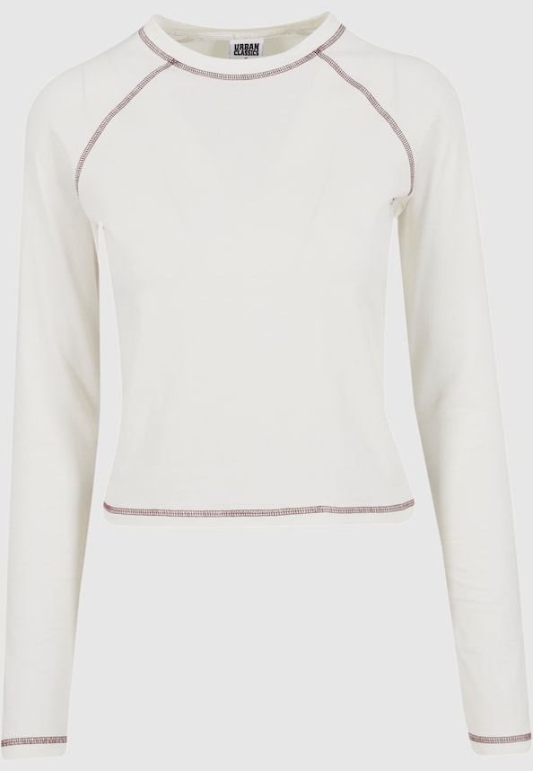 Ladies Contrast Jersey Longsleeve-4