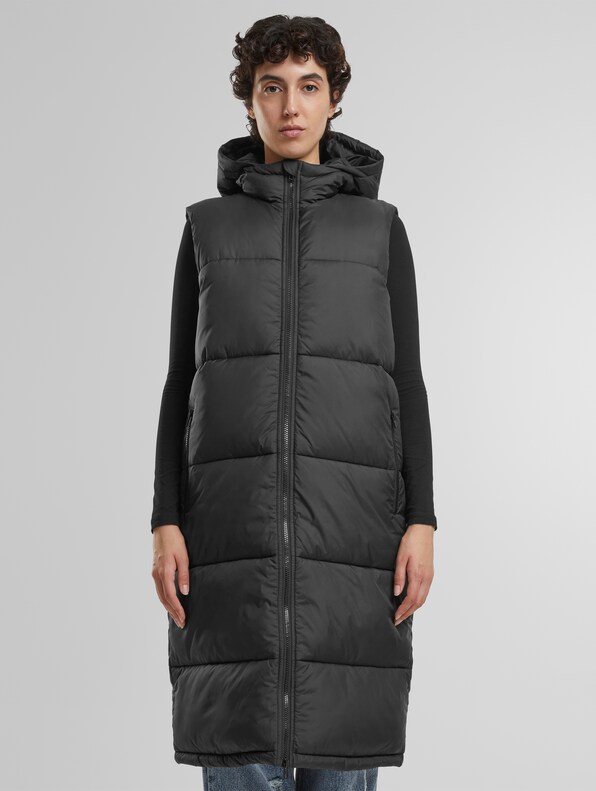 Ladies Long Hooded Puffer-2