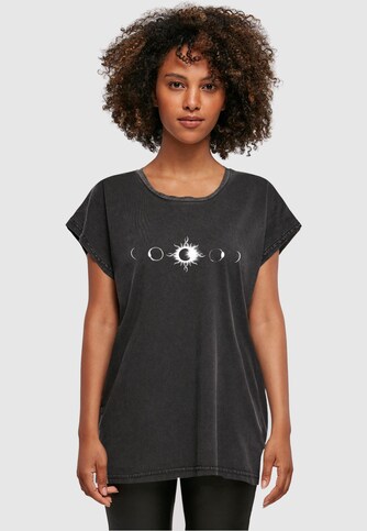 Ladies Godsmack - Lunar Phases Acid Washed T-Shirt