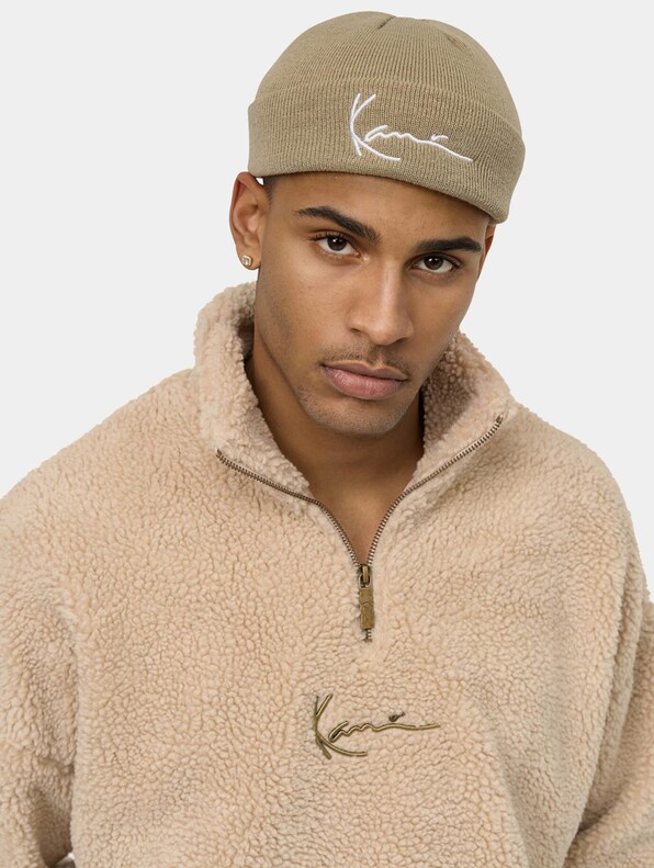 KA221-004-1 Signature Fisherman Beanie military green-2