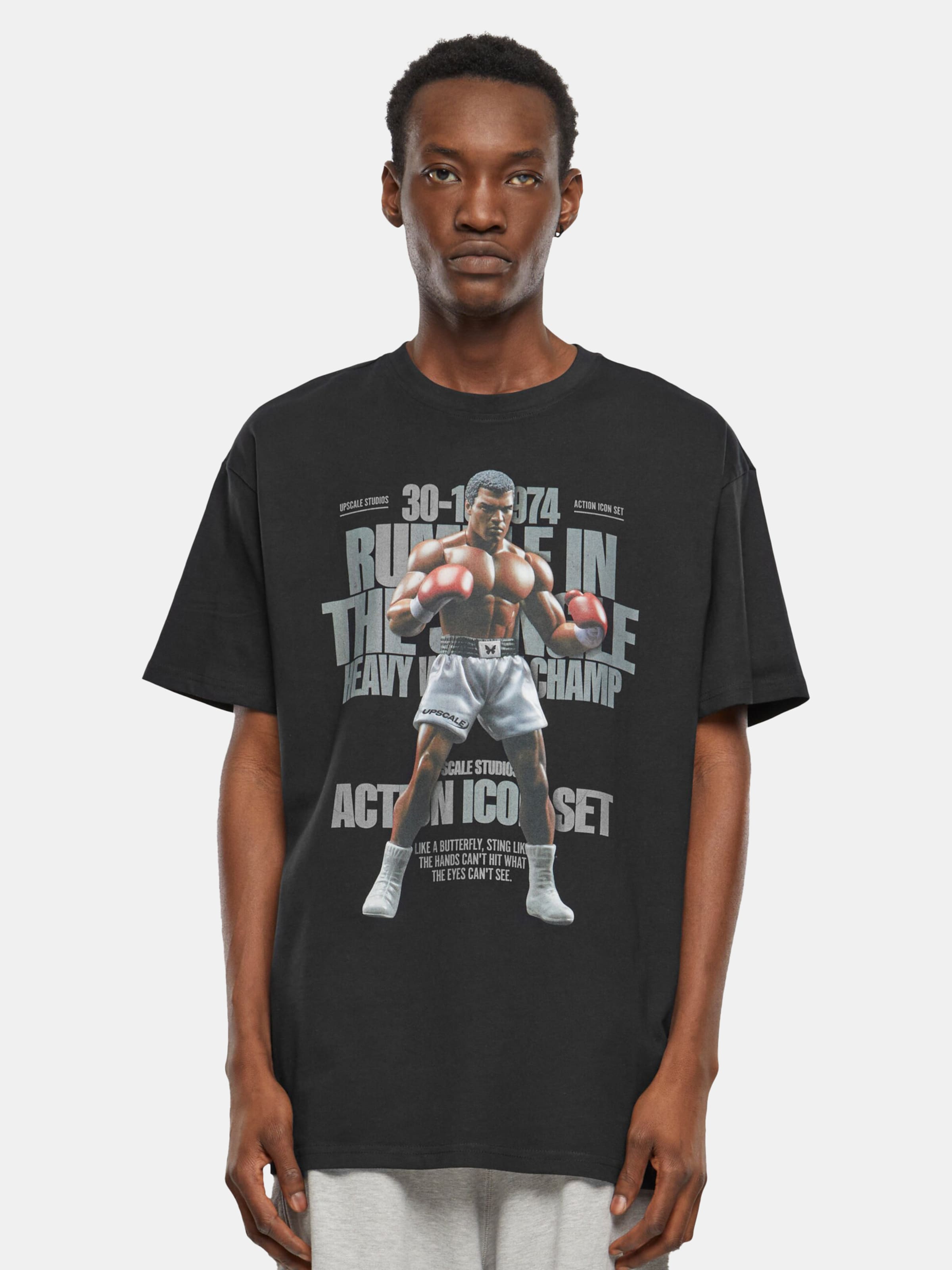 Mister Tee Upscale Rumble Heavy Oversize T-Shirts Männer,Unisex op kleur zwart, Maat XL