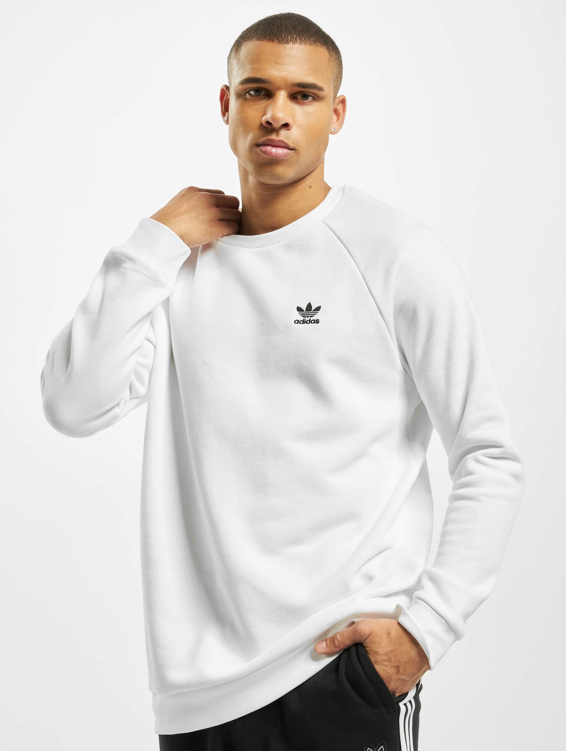 adidas Originals Adidas Essential Sweatshirt Mannen op kleur wit, Maat 2XL