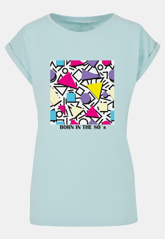 Ladies Geometric Retro Extended Shoulder-2