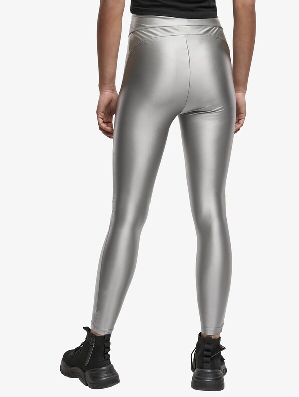 Ladies Highwaist Shiny Metallic-1
