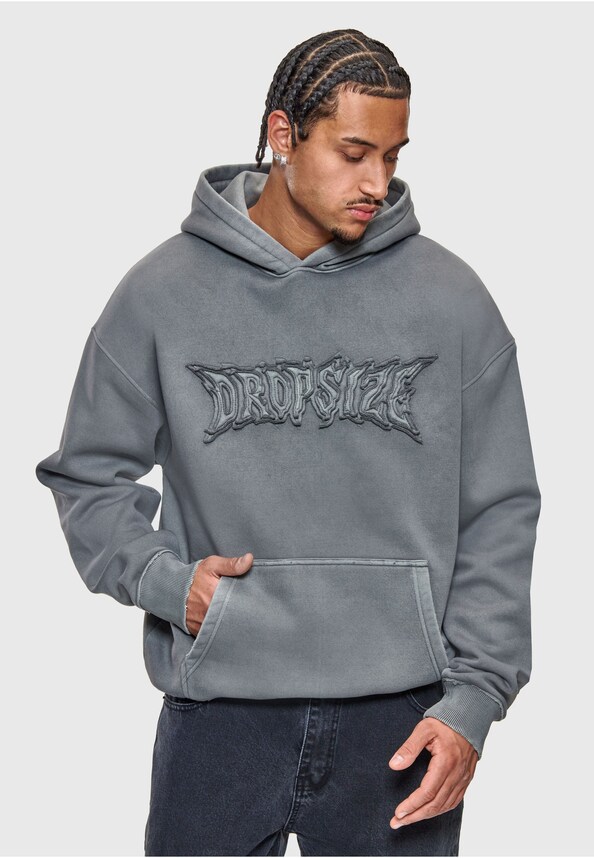 ULTRA ROUGH SELF FABRIC PATCH HOODIE-0
