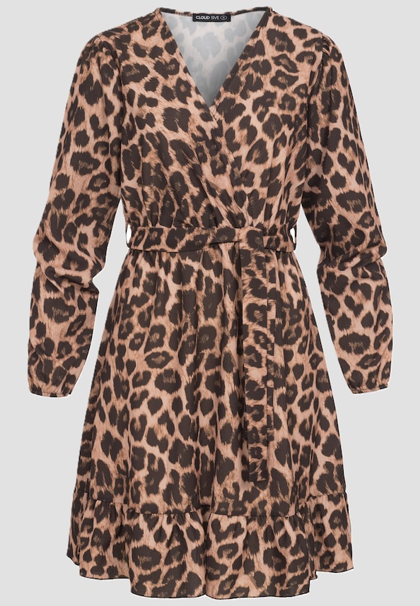 Cloud 5ive Dress in Wrap-Optic with tie belt-3