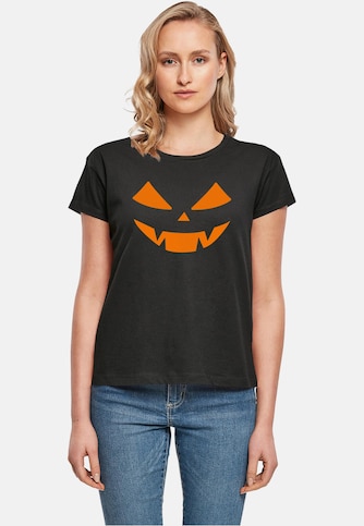 Merchcode Ladies Halloween - Pumpkin Face Tee