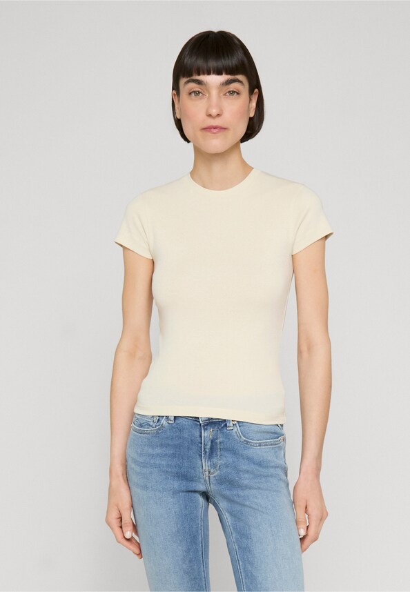 Ladies Short Slim Tee-0