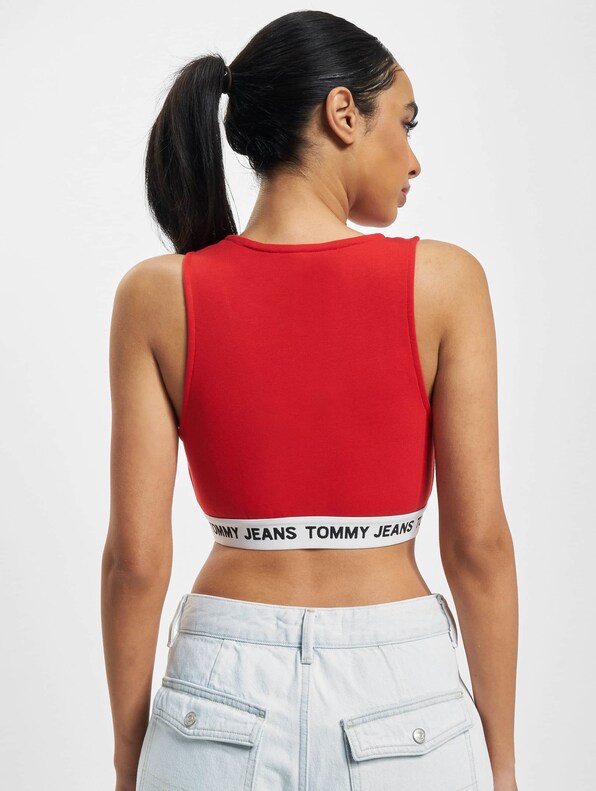 Super V-Logo Waistband Crop-1