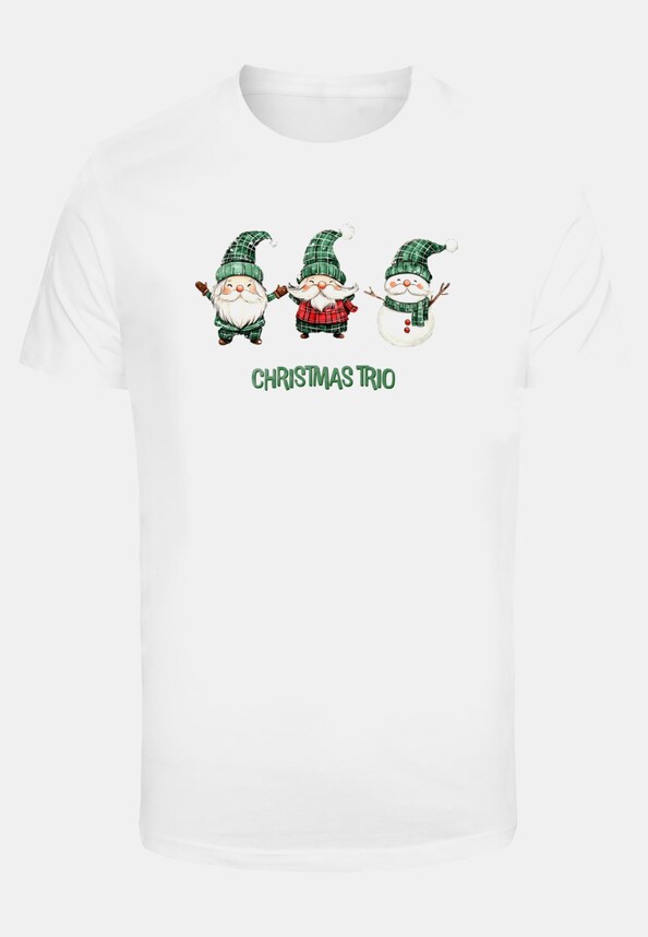 Christmas Santa Trio Tee-4