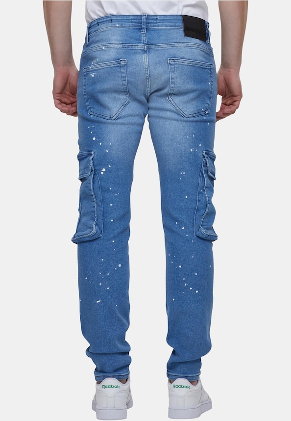 Skinny Fit Pocket Cargo Skull-1