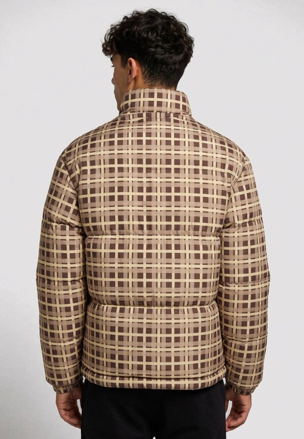Signature Check Reversible Puffer -4