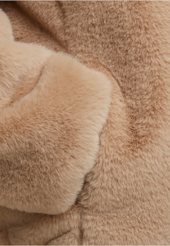 Full Zip Faux Fur Hoodie-7
