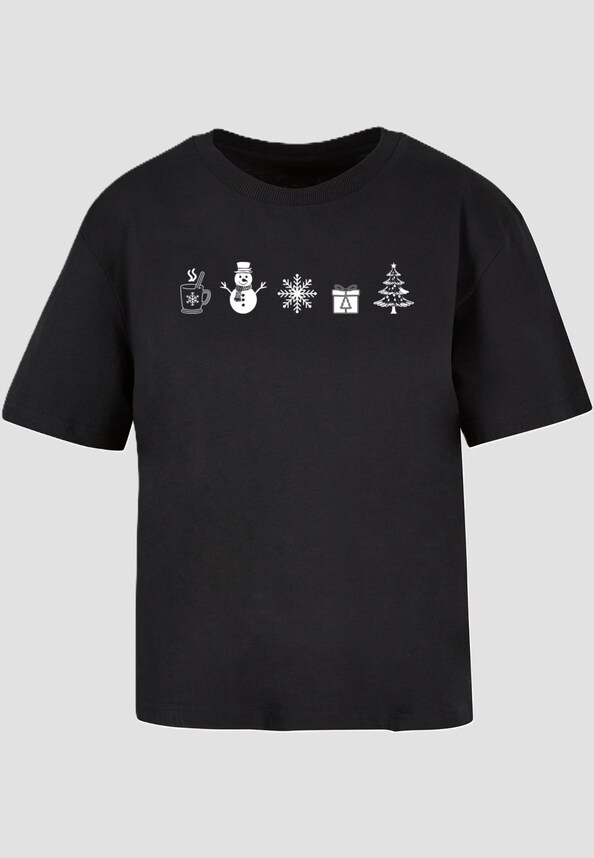 Ladies Christmas Elements Tee-2