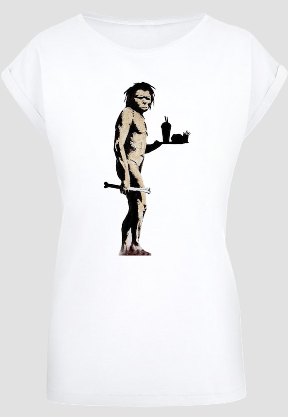 Ladies Brandalised - Fast Food Apeman T-Shirt-2