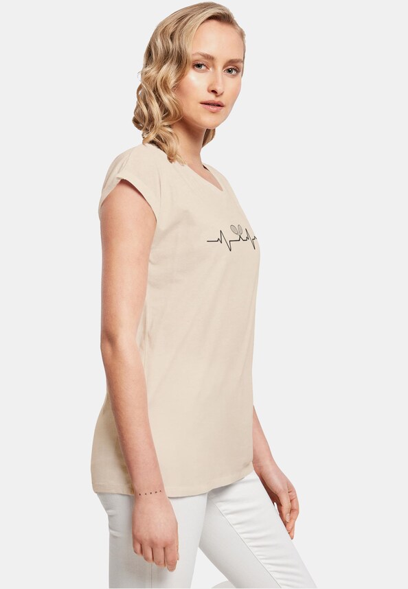 Ladies Tennis Beats Extended Shoulder Tee-3