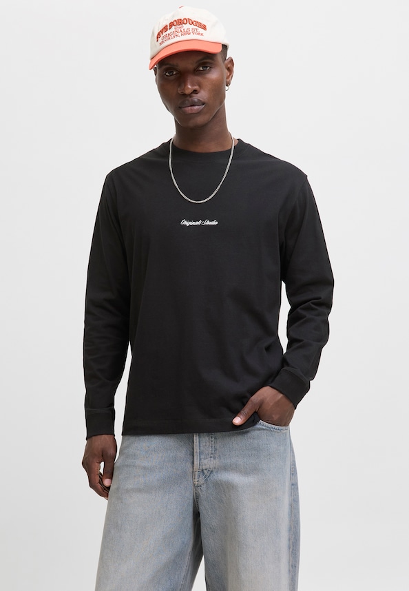 JORNORREBRO EMB TEE LS CREW NECK-0