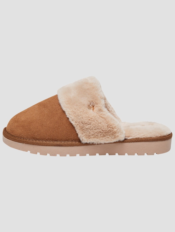 ROMIKA Women Suede + Fake Fur Slipper-2