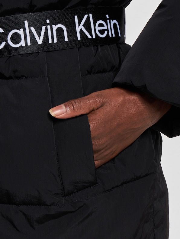 Calvin Klein Belted Long Puffer Jackets-5
