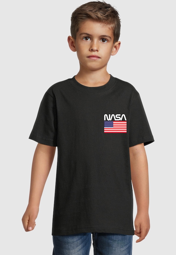 Kids NASA - Stars and Stripes Basic T-Shirt-0