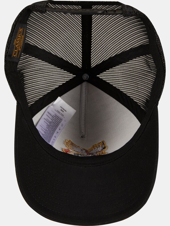 Mister Tee Bravery Eagle Trucker Cap 5-Panel Retro Trucker Cap-4