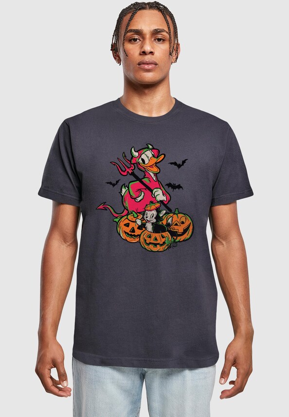 Donald Duck - Halloween Devil T-Shirt-0