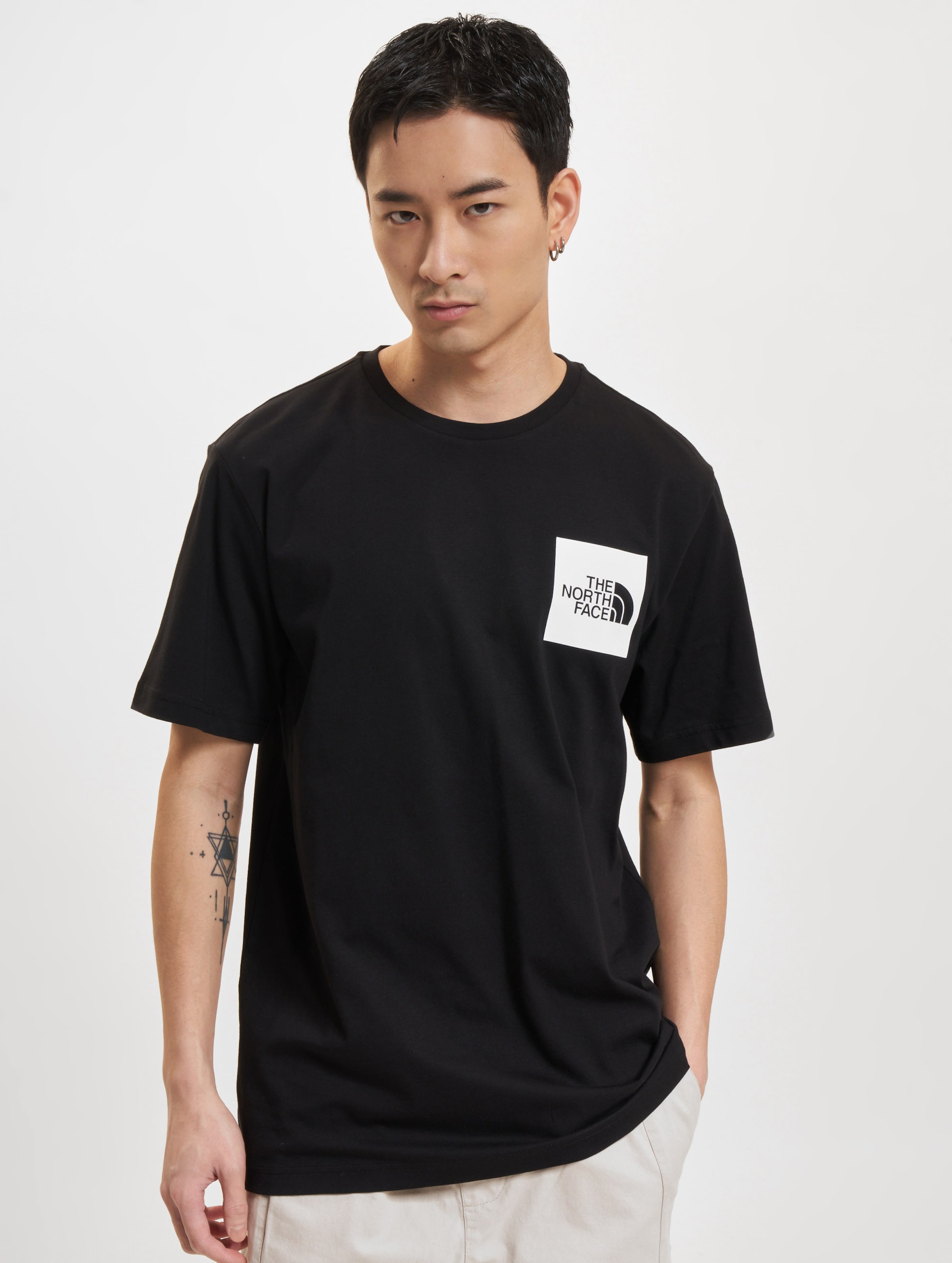 The North Face Fine T-Shirts Mannen op kleur zwart, Maat XL