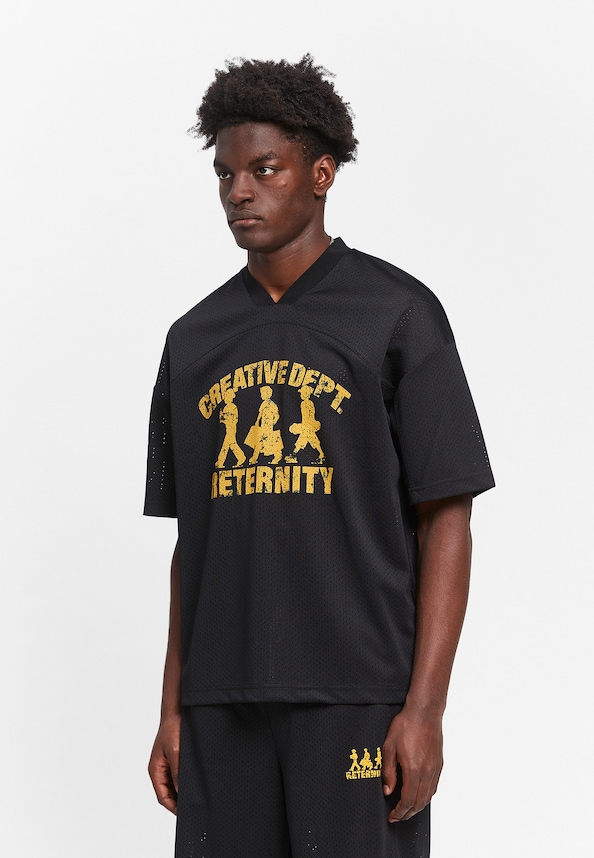 CREATIVE DEPT LOGO MESH T-SHIRT-4