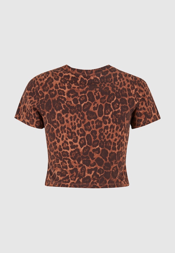 LEOPARD CRYSTALS  SS BABY TEE-5