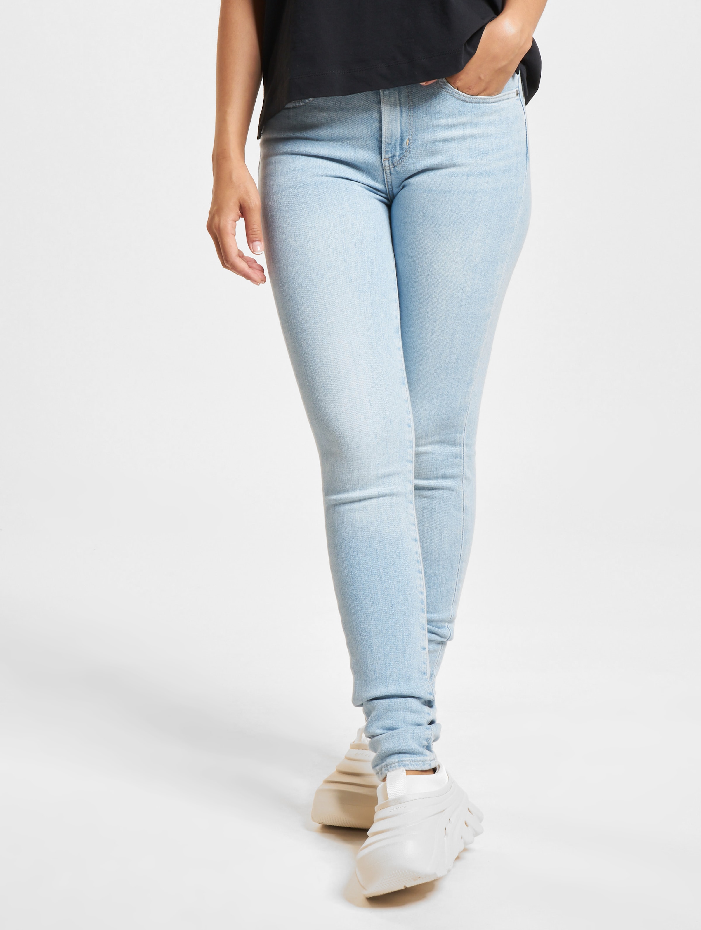 Levi's 721 High Rise Skinny Fit Jeans op kleur blauw, Maat 24/32