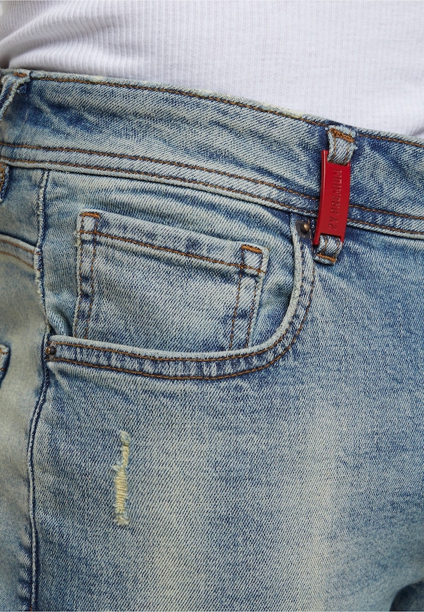 Carlos Destroyed Slim Fit Jeans-5