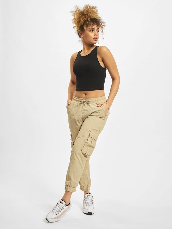 Ladies High Waist Crinkle Nylon-8
