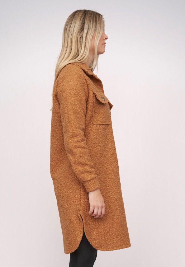 Teddy Coat with buttons and chest pockets-3
