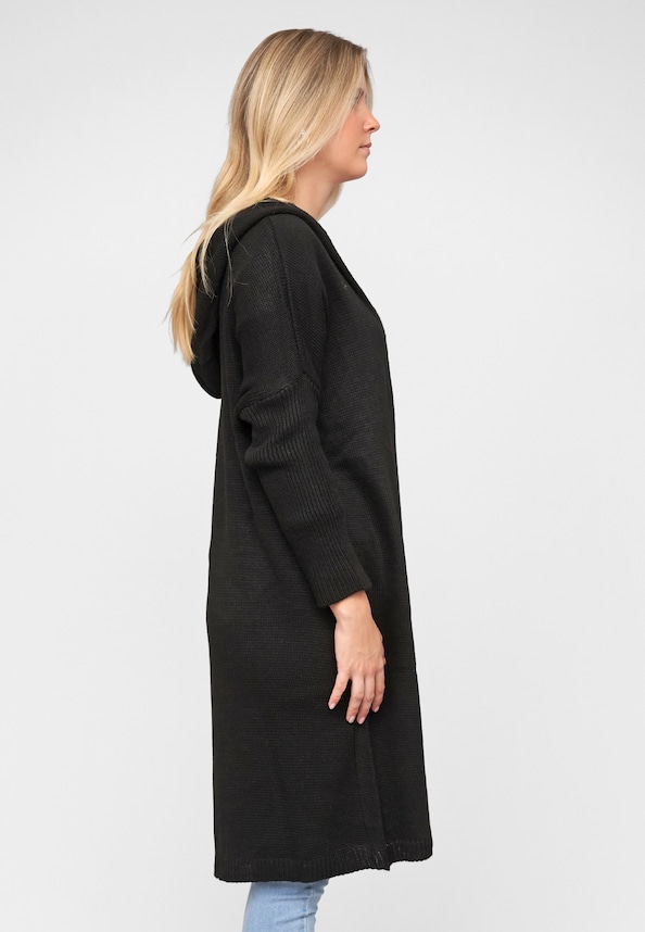 Knit Cardigan with hood-3