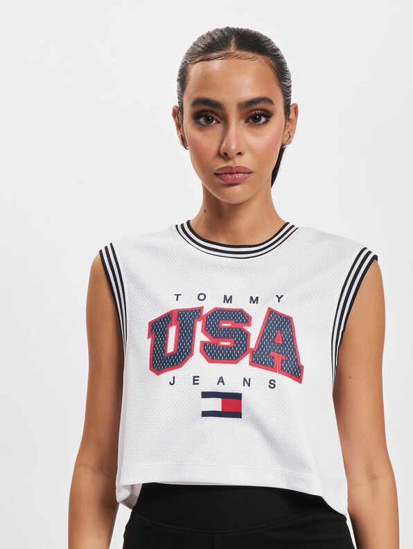 Tommy Jeans Crp Usa Basketball Crop Top-2