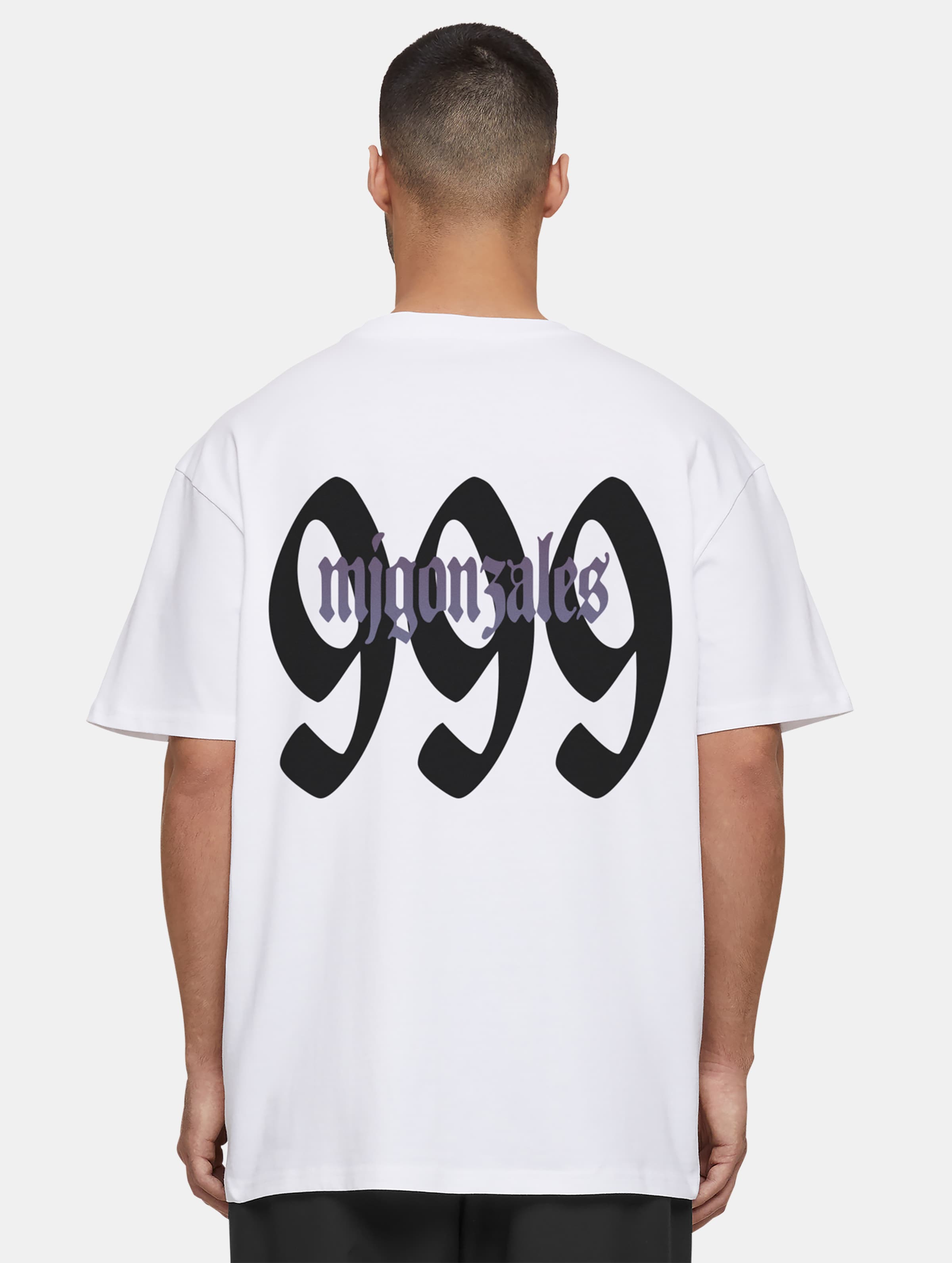MJ Gonzales Angel's Number Oversized T-Shirts Mannen op kleur wit, Maat L