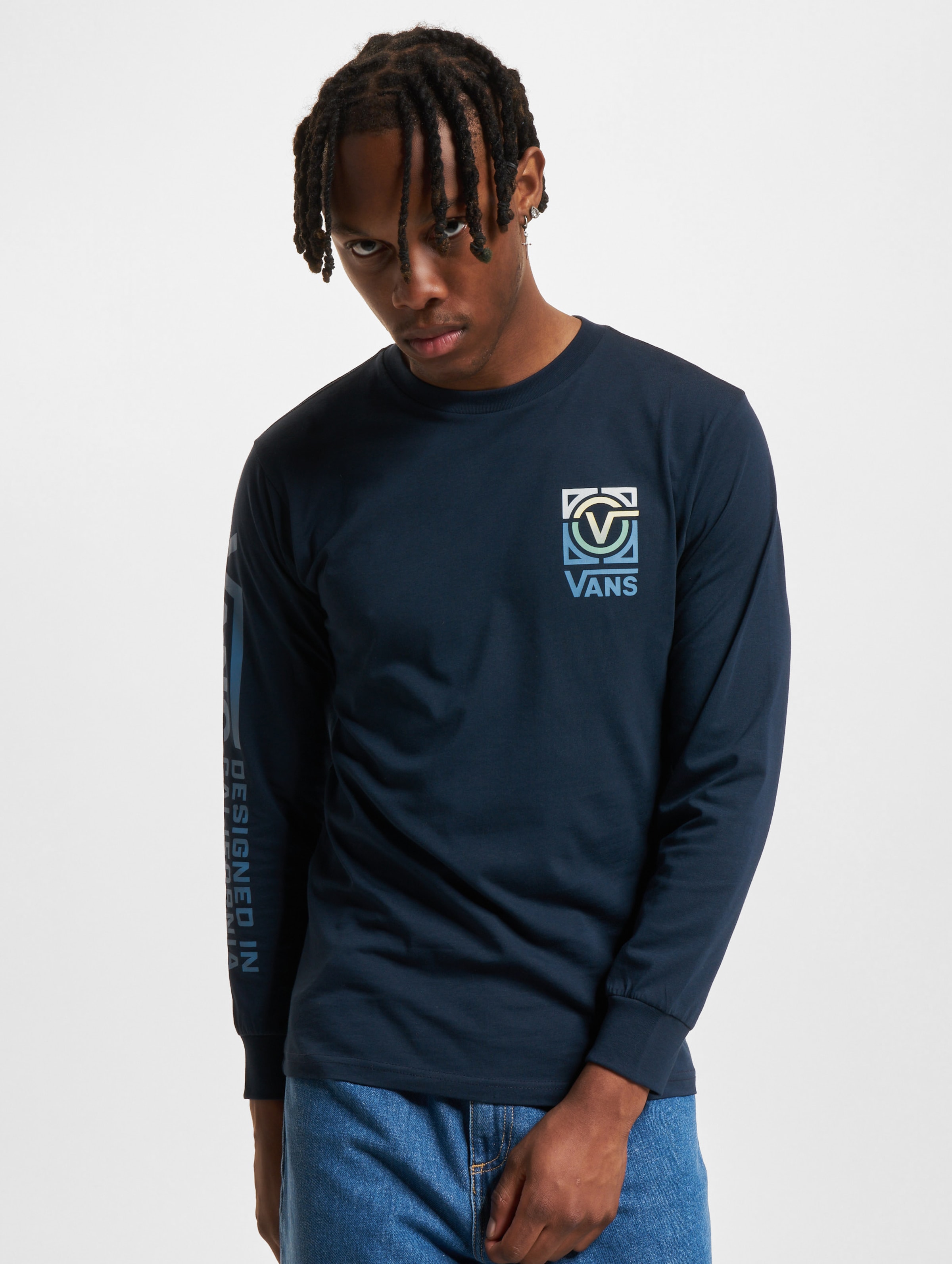 Vans Veesta Longsleeve Männer,Unisex op kleur blauw, Maat S