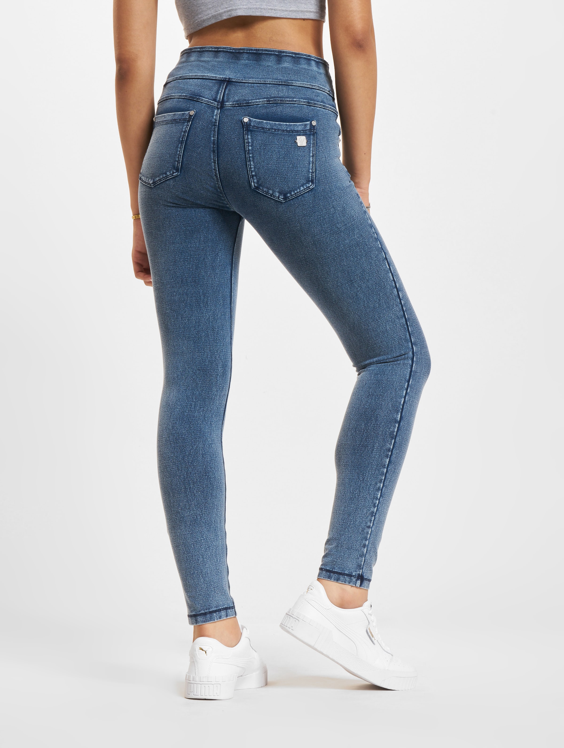 Freddy NOW Yoga medium stretch waist Skinny Fit Jeans Frauen,Unisex op kleur blauw, Maat XL